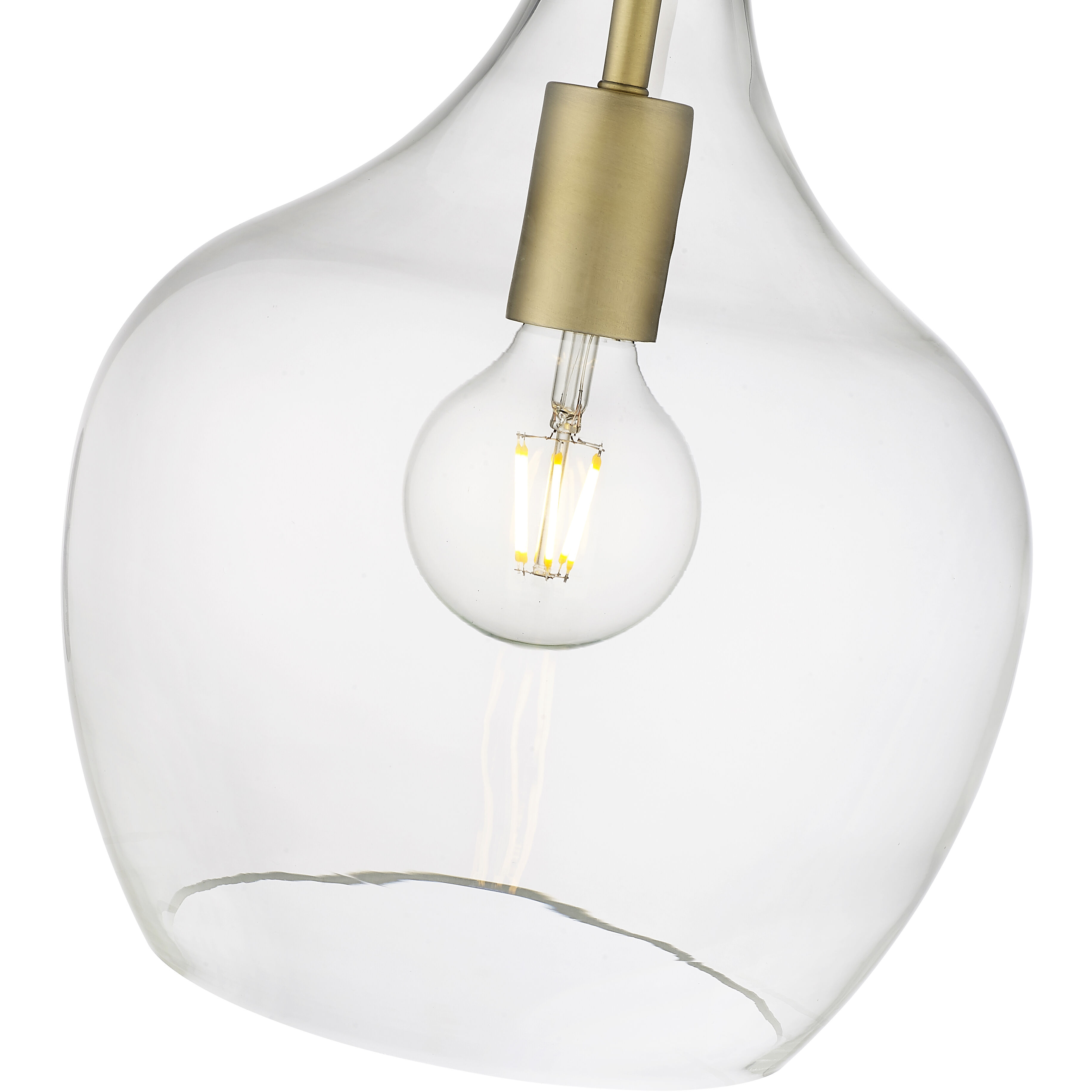 Lamara 1 Light 10 inch Vintage Brass Pendant Ceiling Light